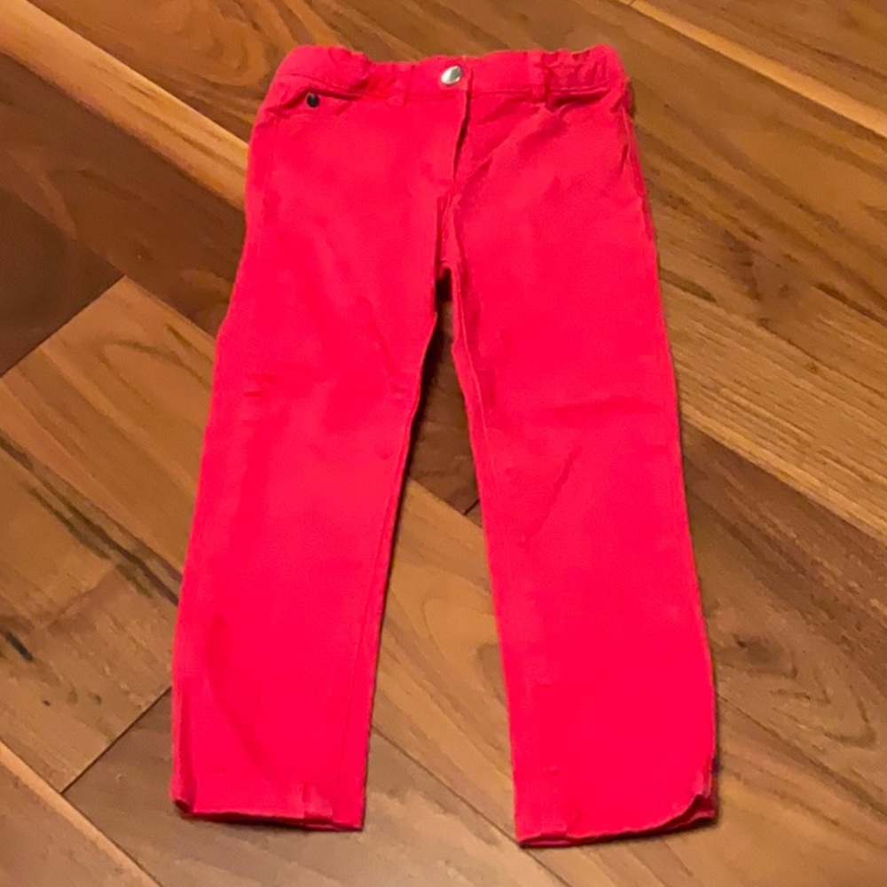 Jacadi pink cotton jeans. Size 3 years.